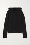 RICK OWENS CASHMERE AND WOOL-BLEND HOODIE