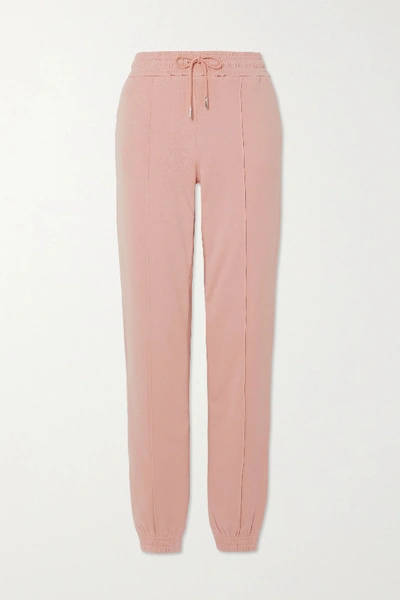 Ninety Percent + Net Sustain Boy Fit Organic Cotton-jersey Track Pants In Light Pink