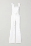 ALICE AND OLIVIA GORGEOUS BELTED DENIM JUMPSUIT