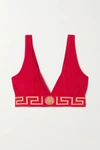 VERSACE STRETCH-COTTON SOFT-CUP TRIANGLE BRA