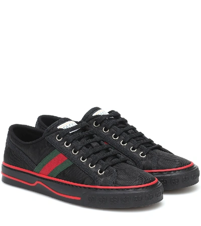 Gucci 黑色  Tennis 1977 Off The Grid 运动鞋 In Black