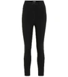 ANN DEMEULEMEESTER HIGH-RISE WOOL-BLEND PANTS,P00503120