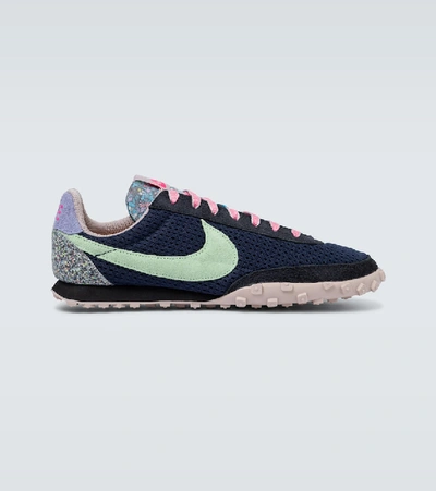 Nike Waffle Racer Lace-up Sneakers In Blue