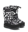 DOLCE & GABBANA PRINTED NYLON SNOW BOOTS,P00506171