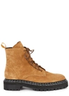 Proenza Schouler Brown Suede Ankle Boots In Sand