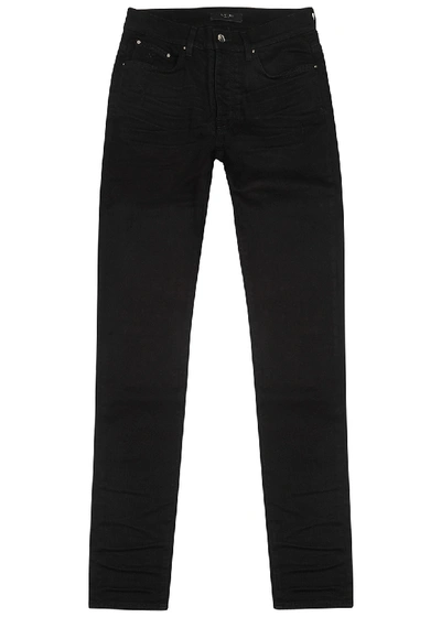 Amiri Stack Skinny-fit Stretch-denim Jeans In Black