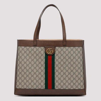 Gucci Ophidia Gg Supreme Medium Tote Bag In Brown
