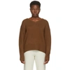 ARCH4 BROWN CASHMERE BATTERSEA V-NECK SWEATER