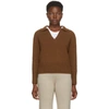 ARCH4 BROWN CASHMERE CLIFTON GATE POLO SWEATER