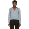 ARCH4 ARCH4 BLUE CASHMERE CLIFTON GATE POLO SWEATER