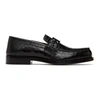 MAISON MARGIELA BLACK CROC LOAFERS