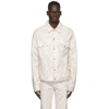 MAISON MARGIELA WHITE DENIM MARBLE WASH JACKET