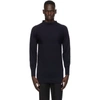 MAISON MARGIELA NAVY MOCK NECK jumper