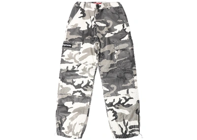 Pre-owned Supreme  Leather Cargo Pants Snow Camo