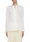 VINCE SLIM BAND COLLAR BLOUSE