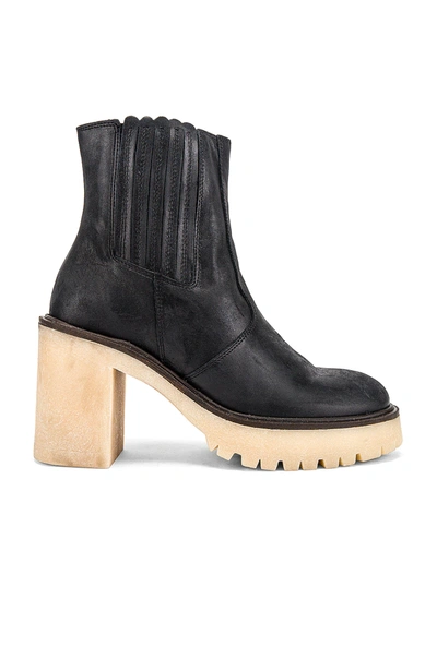 Free People James Chelsea Boot In Black Leather