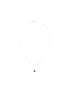 ROXANNE FIRST 14KT ROSE GOLD AND RUBY HEART NECKLACE