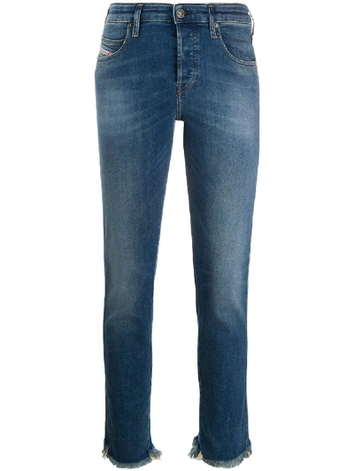 Diesel Babhila Slim Fit Jeans In Blue