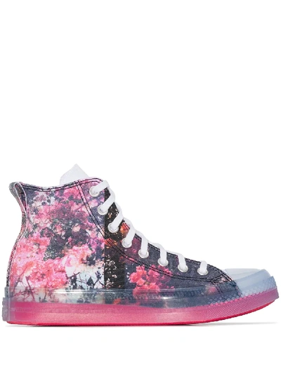 Converse X Shaniqwa Jarvis Chuck 70 花卉高帮板鞋 In Blue