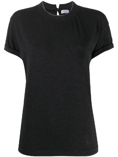 Brunello Cucinelli Women's T-shirts And Polos Blue In Miniera