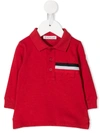 MONCLER STRIPE TRIM POLO SHIRT