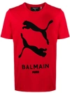 BALMAIN X PUMA LOGO T-SHIRT