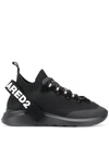 DSQUARED2 LOGO STRAP HIGH-TOP SNEAKERS