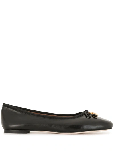 Tory Burch Tory Charm Ballet Flats In Perfect Black