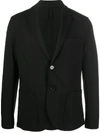 Harris Wharf London Single-breasted Fitted Blazer In Black