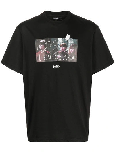 Throwback Leviosa 1999 Print T-shirt In Black