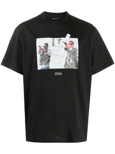 Throwback Axel 1984 Print T-shirt In Black