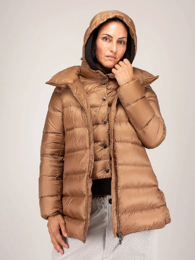 Moncler Ange Giubbotto In Brown