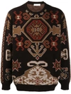 ETRO GEOMETRIC KNIT JUMPER