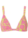 Clube Bossa Paladina Bikini Top In Yellow