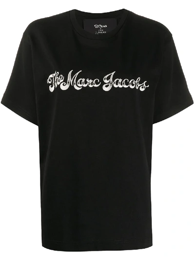 The Marc Jacobs X R Crumb Logo T-shirt In 001 Nero