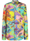 VERSACE JEANS COUTURE PRINTED LONG SLEEVE SHIRT