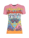 VERSACE JEANS COUTURE PRINTED T-SHIRT S/S CREW NECK,11460151
