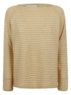 FORTE FORTE BABY ALPACA CASHMERE SILK STRIPE jumper,11459942