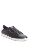 Saint Laurent Men's Sl 10 Perforated Leather Low-top Sneakers In Black/ Black/ Optic White