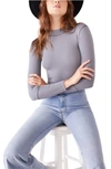 FREE PEOPLE THE RICKIE MOCK NECK LONG SLEEVE TOP,OB889508