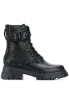 ASH LEWIS STUD MILITARY BOOTS