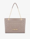 LOVE MOSCHINO Quilted shopper with logo