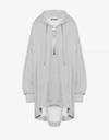 MOSCHINO MACRO FLEECE DRESS WITH HOOD