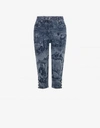 MOSCHINO Cropped pants in printed denim
