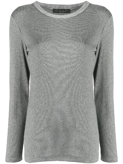 Fabiana Filippi Fine-knit Crew-neck Jumper In Grau