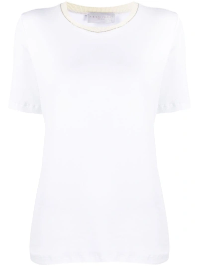 Fabiana Filippi Bead Detail T-shirt In White