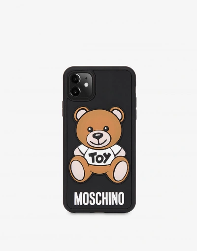 Moschino Iphone Xi Pro Cover With  Teddy Bear In Black