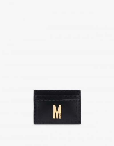 Moschino M Card Holder In Red