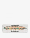 Moschino Sandwich Logo-print Clutch Bag In White