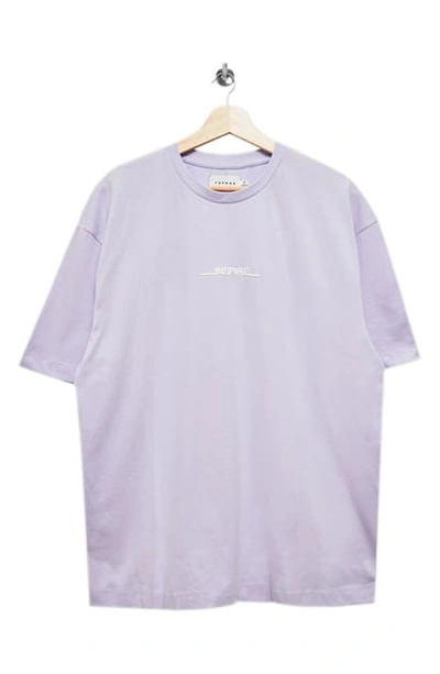 Topman Oversized T-shirt With Inspire Logo In Pink
